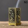 Square Vertical Incense Burner Small Xiangyun Alloy Incense Holder Indoor Aromatherapy Home Ornament Chinese Plum Inense Burners