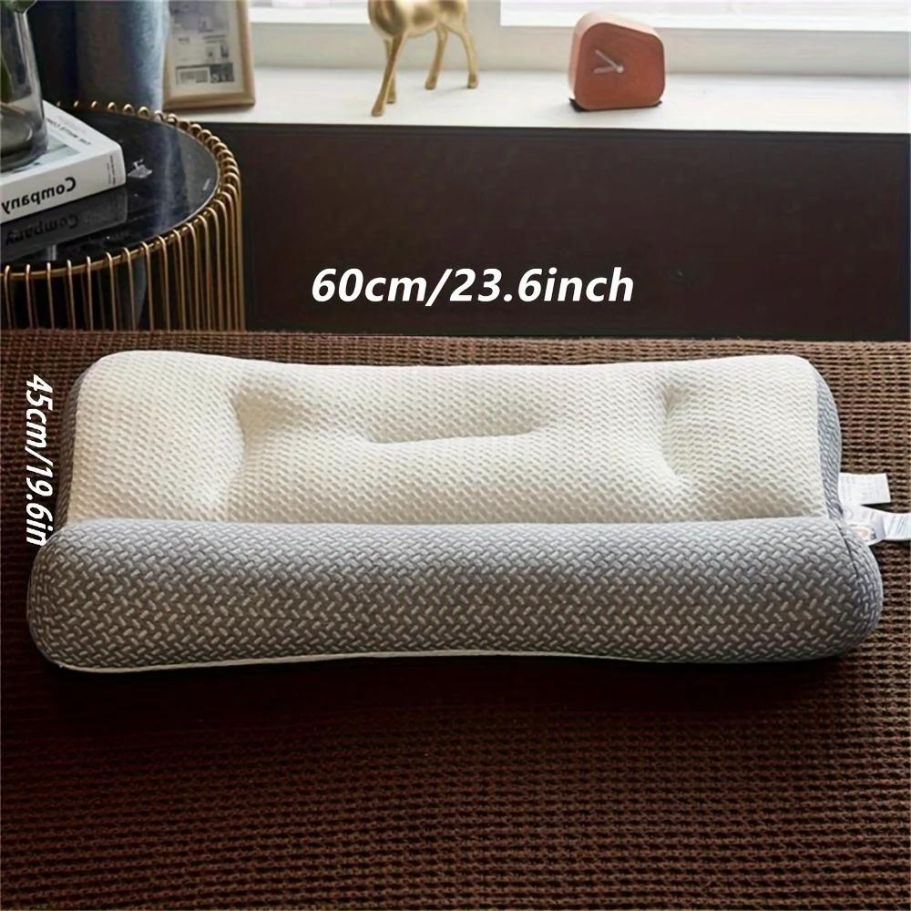 

1 шт. шейная подушка из пены с эффектом памяти, эргономичная контурная ортопедическая подушка 2 в 1 от боли в шее, контурные поддерживающие подушки, подушка для шеи светло-серый