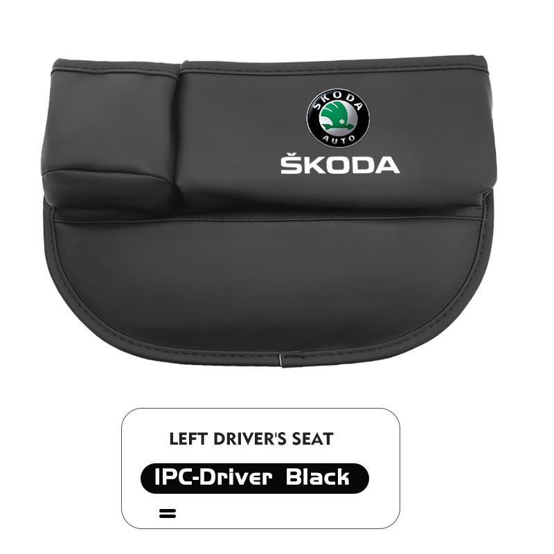 AAABT1 Car Front Seat Crevice Storage Box Pocket Cup Key Phone Holder Accessories For Skoda Octavia Superb RAPID FABIA KAMIQ KAROQ