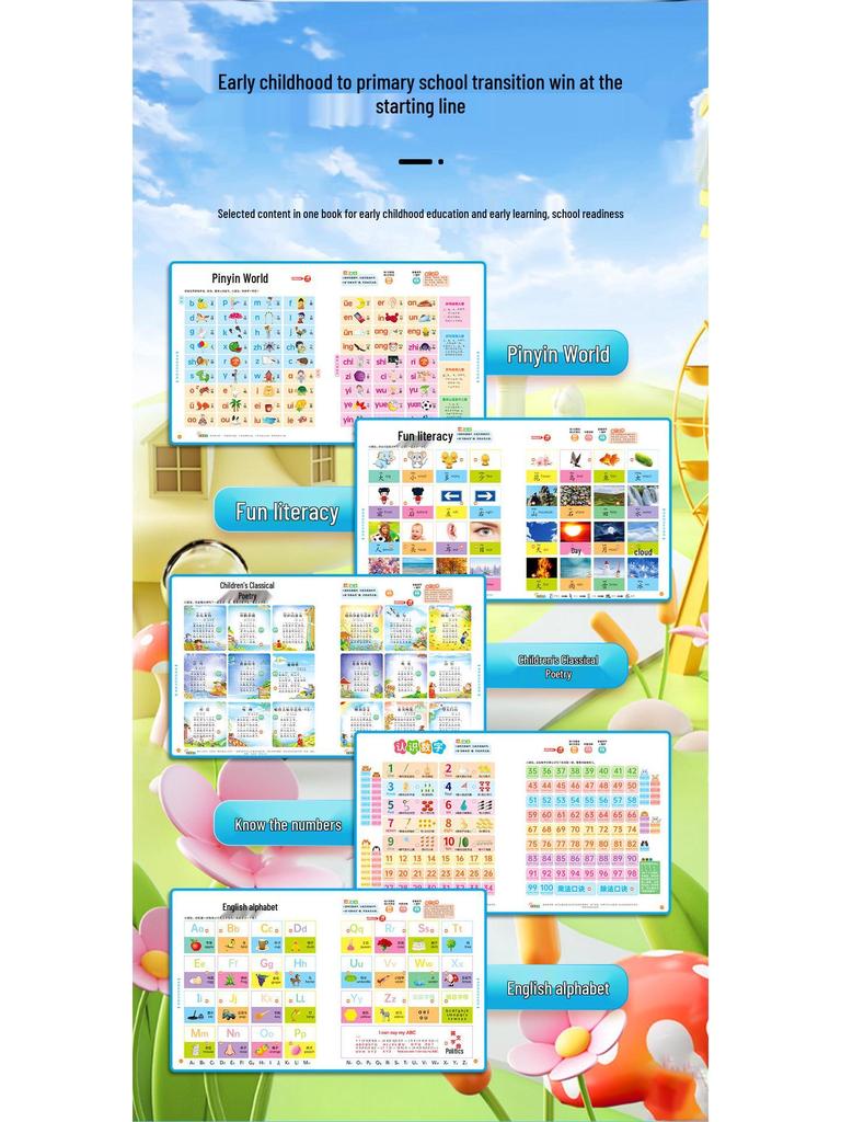 Educational Singing & Speaking Device: 1500+ Learning Content for Ages 0-9, Rechargeable