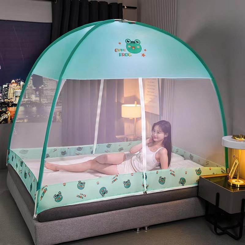 2022 Installation-free Yurt Mosquito Net Dust Top Household Encryption Thickened Student Dormitory Mosquito Net