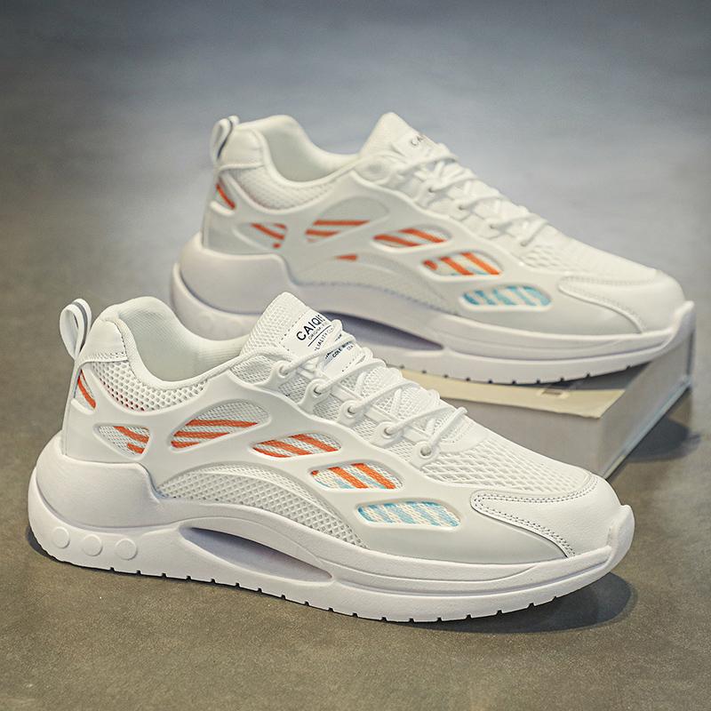 Herren Sportschuhe Damen Laufschuhe Schwarz Basketballschuhe Dicke Sohle Höhenerhöhung Paarschuhe