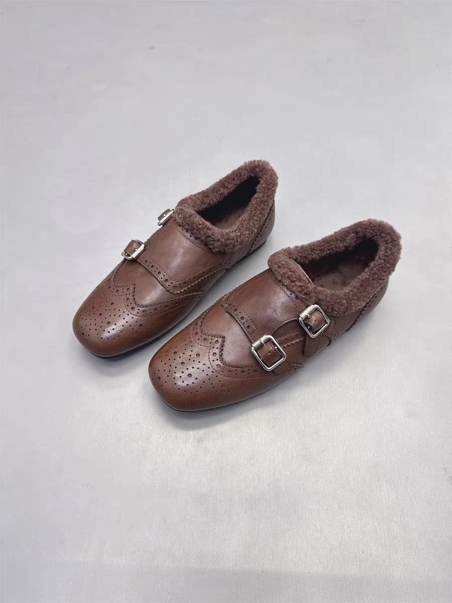 

Women s thick-soled winter fur one lightweight warm anti cold padded snow boots non-slip wear casual sneakers cotton boots leather shoes 39 коричневый