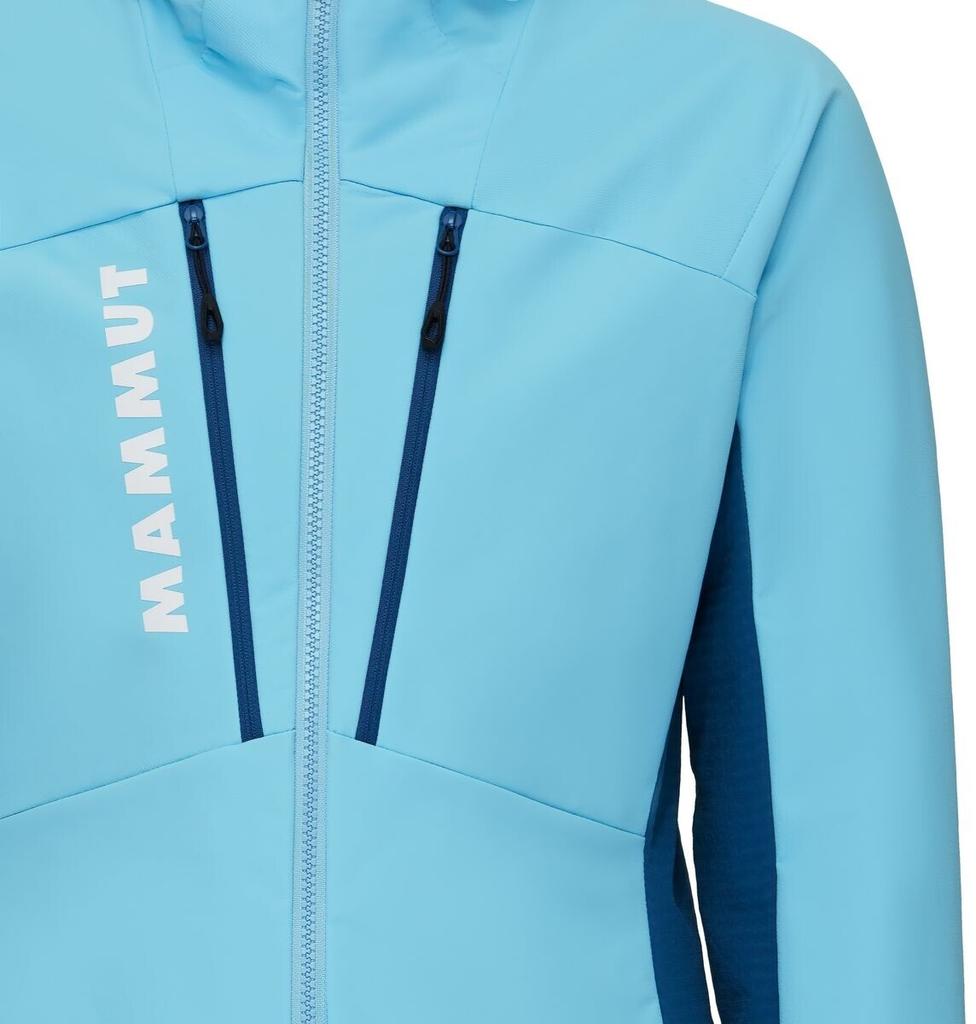 Куртка Mammut Aenergy Softshell Hybrid Hooded Jacket silber schwarz