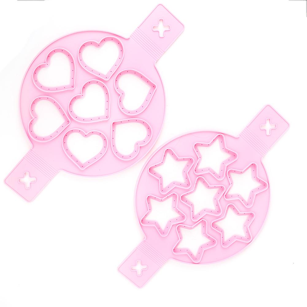 2Pcs Silicone Egg Ring Pancake Maker Non Stick Egg Cooker Pan Flip Mold DIY Kitchen Accessories