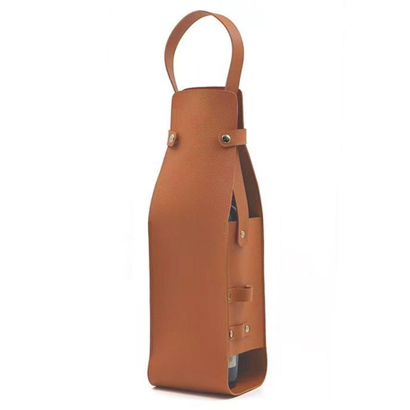 

Новый подарочный пакет для вина, многоразовый кожаный держатель для вина, двухслойные подарочные пакеты для шампанского и пива, для дня рождения, свадебных вечеринок Other коричневый