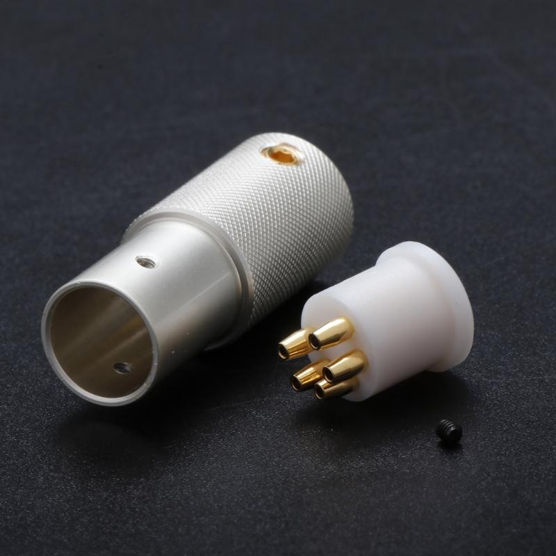 Turntable DS02 Female 5Pin DIN Connector 24K Gold Plated Tonearm Plug for Optimaled Sound