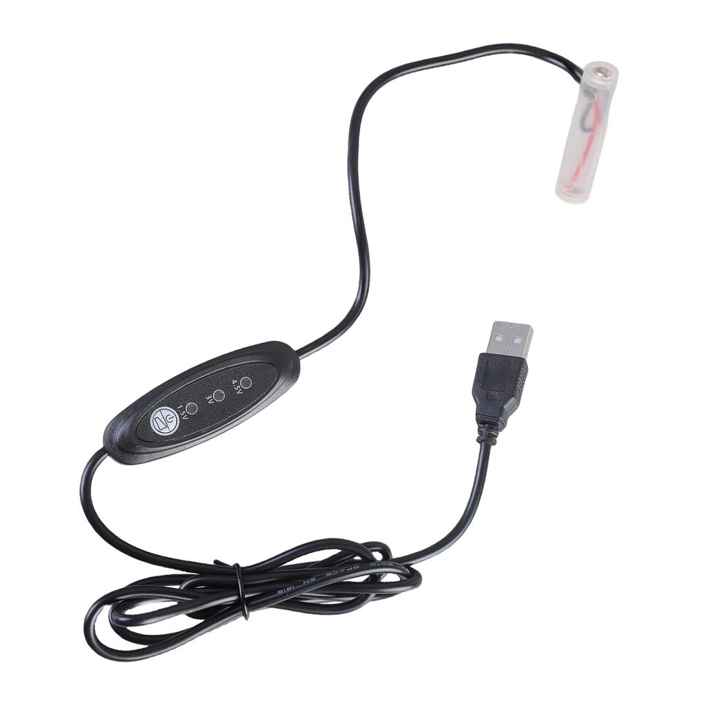 118cm Virtual Battery Elimination Cord USB Power Cable Replace 1pc to 3pcs 1.5V LR03 3A Batteries for Fan Toy Tool