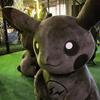30CM X Fragment Anime Character Dark Pikachu Doll Kawaii Pop Doll Black Pikachu Pillow Birthday Gift Female