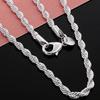 Women's Men's Twist Chain Necklace Charm Fashion Jewelry