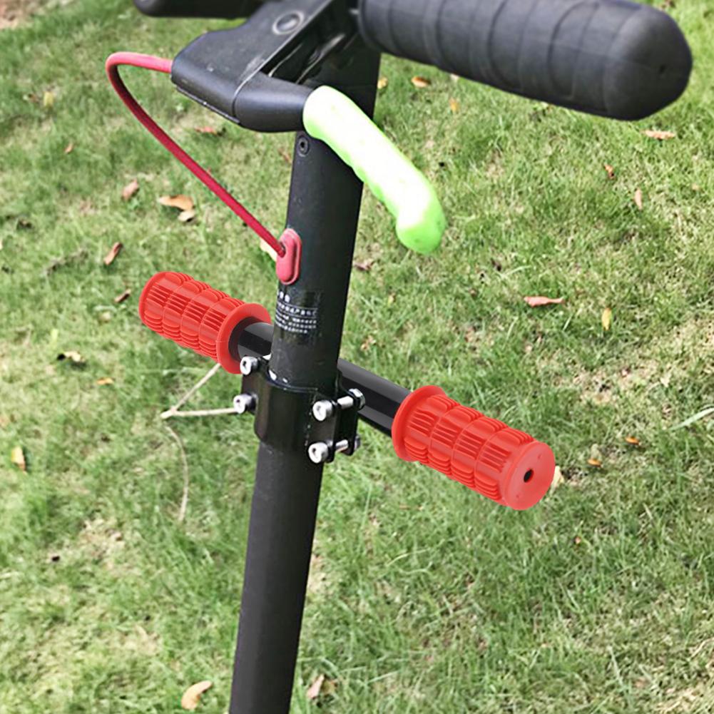TPU and Iron Kid Safety Handlebar Children Handle Grip for Xiaomi Mijia Electric Scooter Rouge