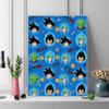 Dragon Ball Chibi Pixel Art Pattern  3pcs 100% Round Full Drill 5D DIY Diamond Painting Embroidery Cross Stitch Rhinestone Décor