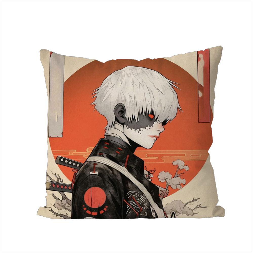 Anime Tokyo Ghoul Pillow Case For Car Sofa Decorative Home Doublesided Print Plush Square Throw Pillow Cushion Cover
