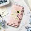 Stylish Letter Printed Long Wallet for Daily Use Casual Portable Multi Slot Card Holder