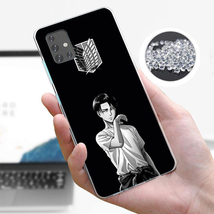 Attack Levi Cover Phone Case For Samsung Galaxy A12 A22 A32 A52 A72 A02S Phone Case Note 20 Ultra 10 S10 Plus A51 A71 A50S A20S