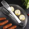 Steak Clip Stainless Steel Barbecue Clip Anti-scalding Hollow Head Bread Clamp Long Handle Heat Resistant Food Tong Kitchen