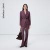 Women's Wool Blend Notched Lapel Suit Jacket