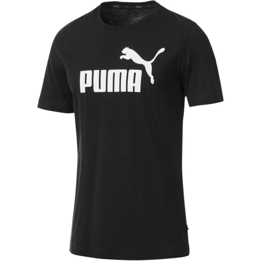 

Повседневная спортивная футболка с принтом Puma, круглым вырезом и короткими рукавами, мужская, топы, черная, 851740-01 M