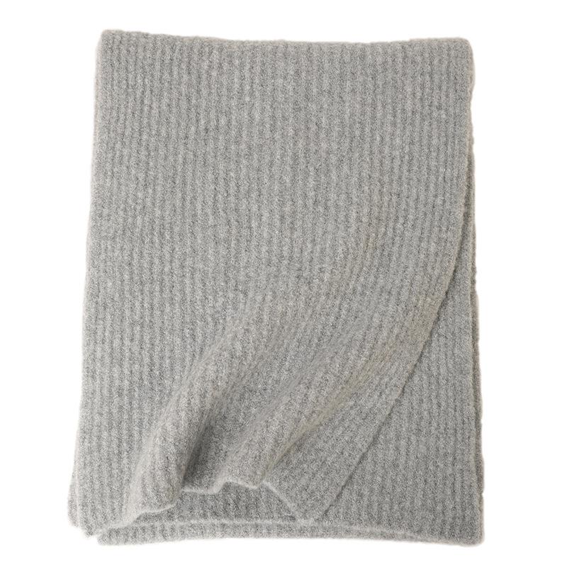 

Осень и зима новый петлевой кашемировый мягкий эластичный шелковый шарф теплый однотонный шарф класса люкс Above 175cm