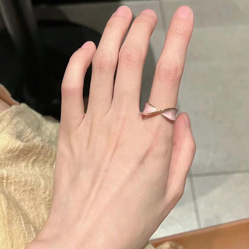 Unique Enamel Blue Mother Of Pearl Ring For Women Fashionable And Elegant Accessory