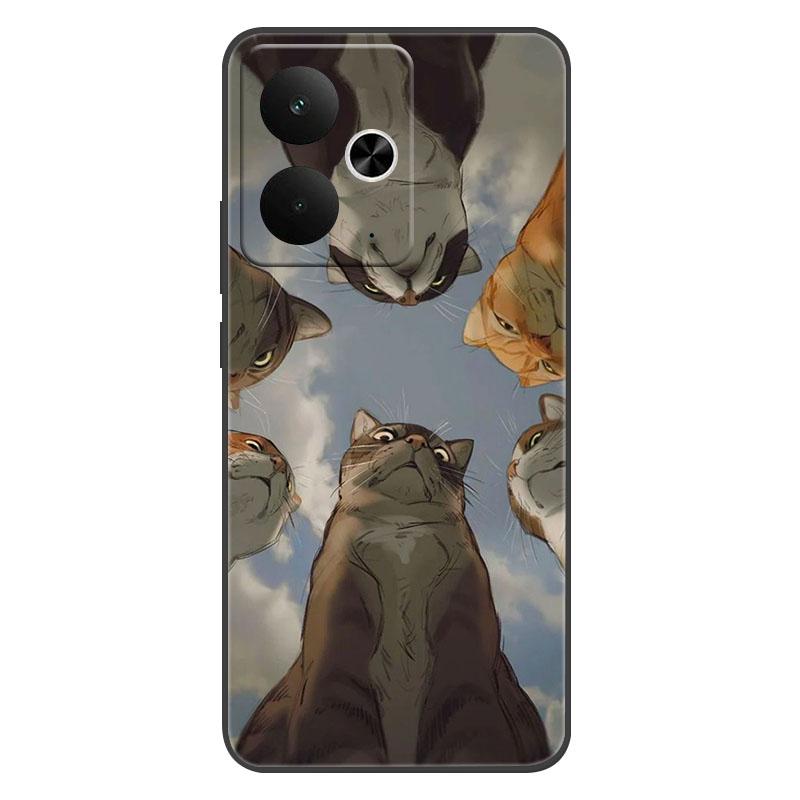 For Realme 14T 5G Case Soft Silicone Bumper For Realme14T Case Realme14T 5G Phone Cover RMX5078 Coque Fundas Shockproof Shell
