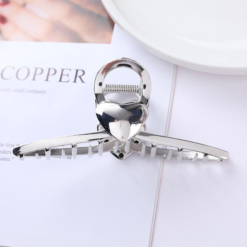 European & American Metal Cat Claw Hair Clip - Leaf Design for Ponytails