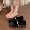 Retro British style platform small leather shoes women's 2025 new spring and autumn Internet celebrity versatile skirt Mary Jane single shoes