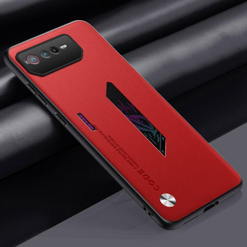 Luxury PU Leather Case For Asus ROG Phone 6 D 6D Back Cover Matte Silicone Full Protection Phone Case For Asus ROG Phone6 D 5G