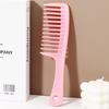Wide tooth anti-static plastic comb,ergonomic handle,plastic bristle combing comb,suitable for various hair types