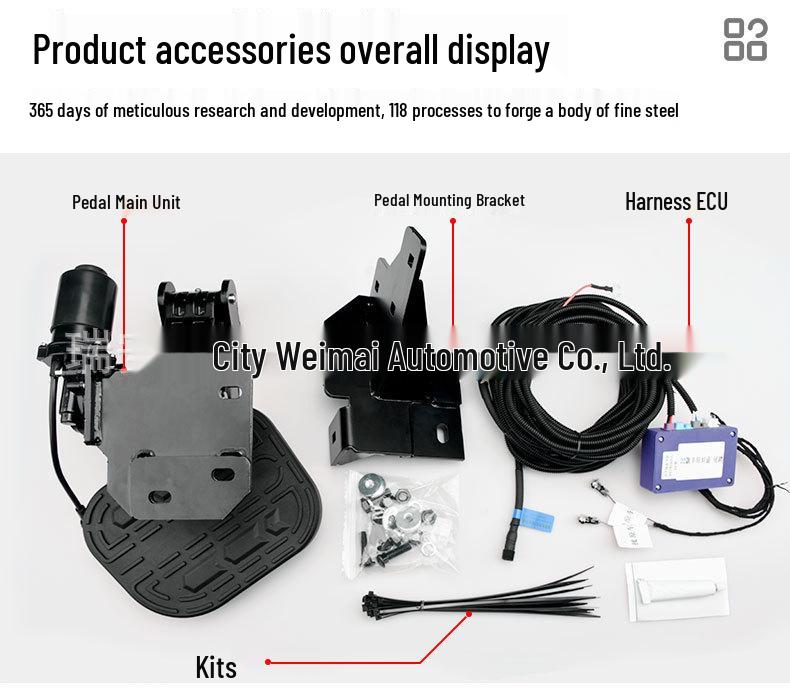 Raptor F150 Off-Road Retractable Electric Side Step & Rear Trunk Pedal Upgrade