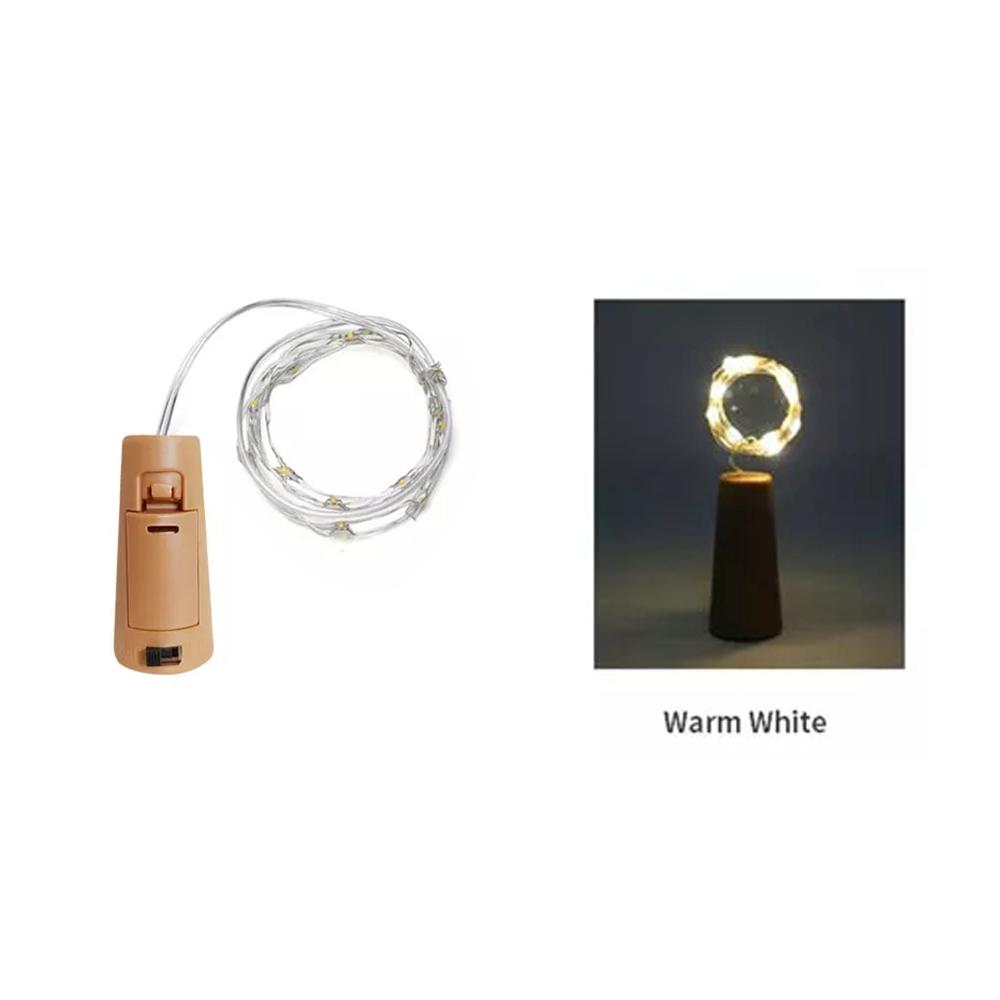 

Светодиодные огни для винных бутылок Медная проволока Пробка Гирлянда Водонепроницаемые Сделай сам Волшебные огни Бар Рождество Свадебное украшение теплый белый