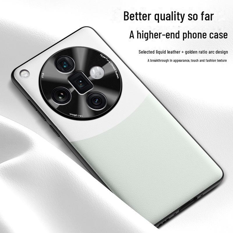 Husă de protecție din piele lichidă pentru telefonul mobil Oppo Find X7 Ultra, design anti-cădere, se livrează ca o singură bucată.