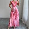 Strandkleid mit schmaler Taille und Meeresurlaubskleid