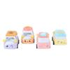 4 Pcs Pull Back Cars Adorable Cartoon Dessert Alloy Realistic Friction Powered Pull Back Trucks Toy Vehicles for Kids A Type