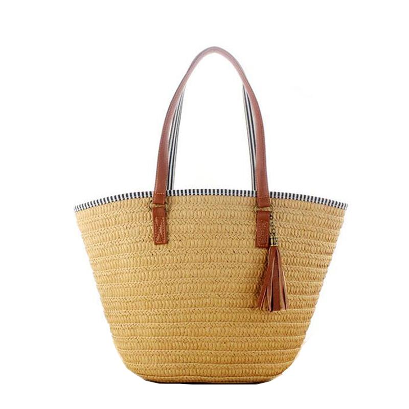 

Летние модные женские сумки ручной работы, богемные ведро большой емкости, пляжные соломенные сумки