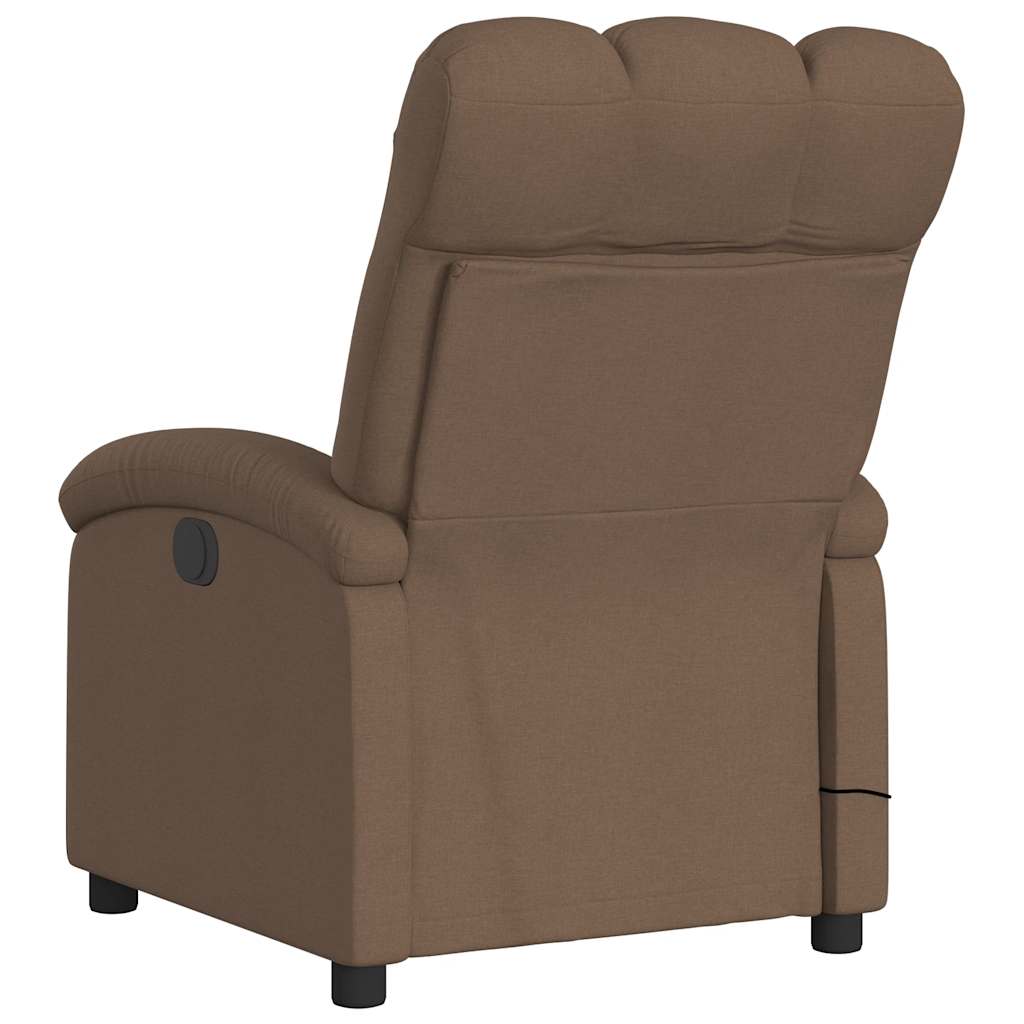 Massage Chair Brown Fabric