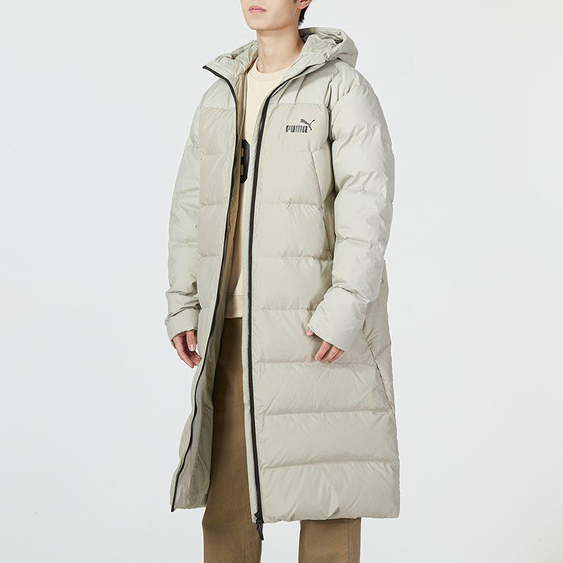 PUMA Down Jackets Men's Marble Gray Hooded Thickened Other 672435-68