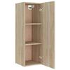 4 Piece TV Cabinet Set In Sonoma Oak Effect Particleboard