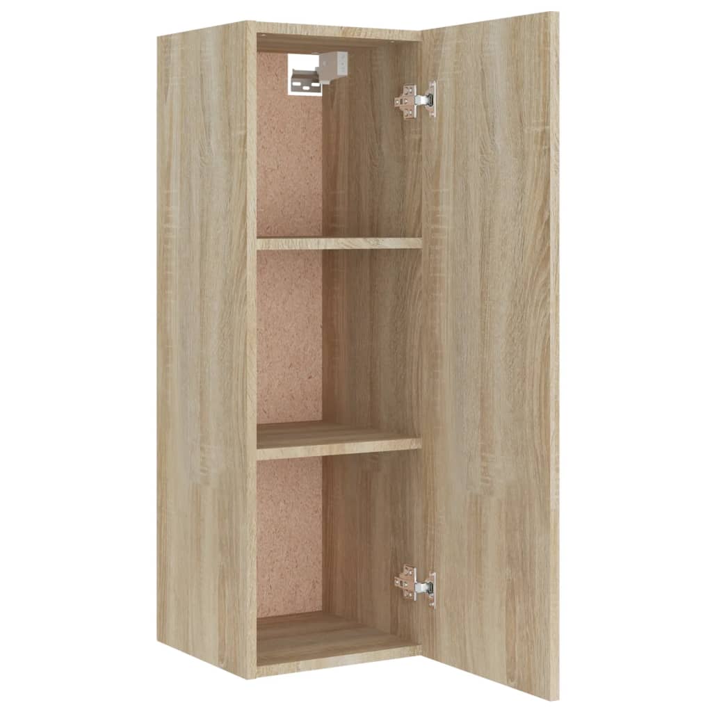 4 Piece TV Cabinet Set In Sonoma Oak Effect Particleboard