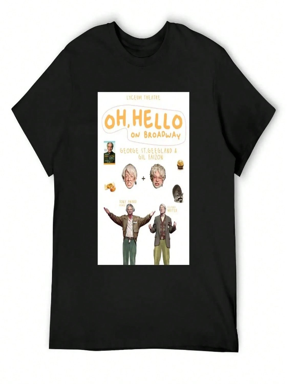 Oh, Hello Poster T-Shirt Summer Top Oversized Graphic Tee Clothes Shirts Graphic Tee unisex S разноцветный