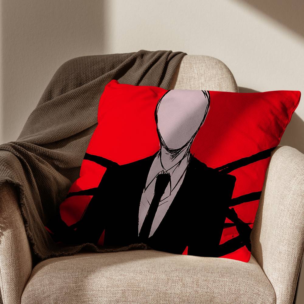 game cool Slender Man Pillow Case Office Cushions Suitable For Sofa Car Bedroom Decorative Cushion Cover