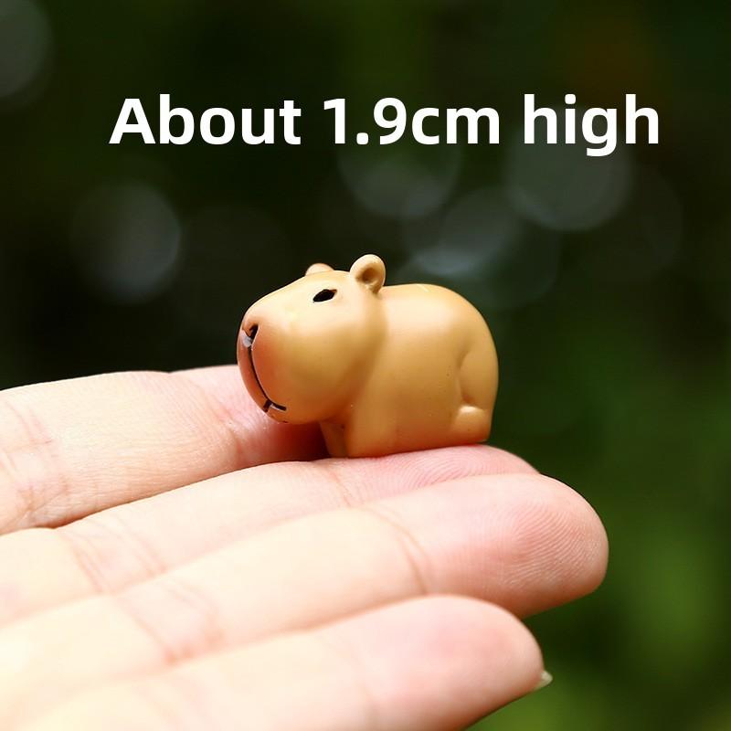 Capybara Toy Mini Figurine Resin Creative Relaxing Desktop Decor For Kids
