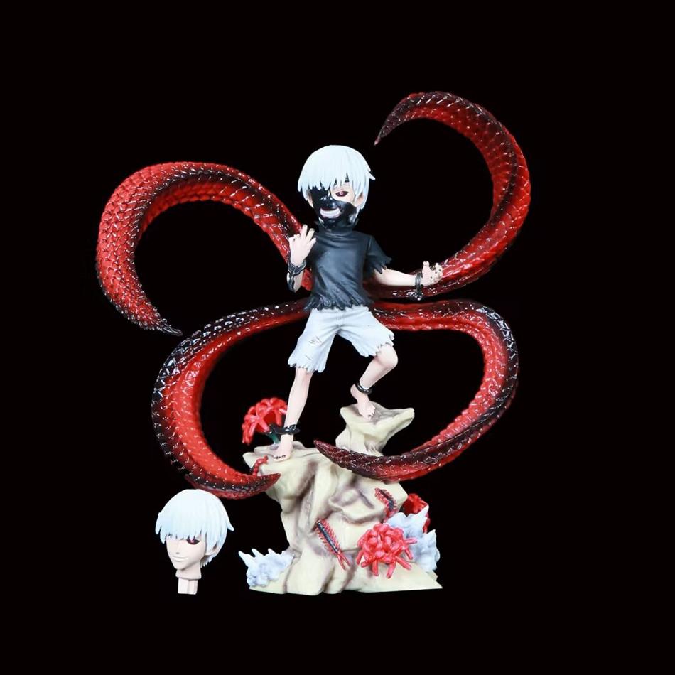 Tokyo Ghoul Figure Centipede Mask Centipede Face-Changeable Kaneki Ken Animation Figure Figure Desktop Decorative Ornaments Toys