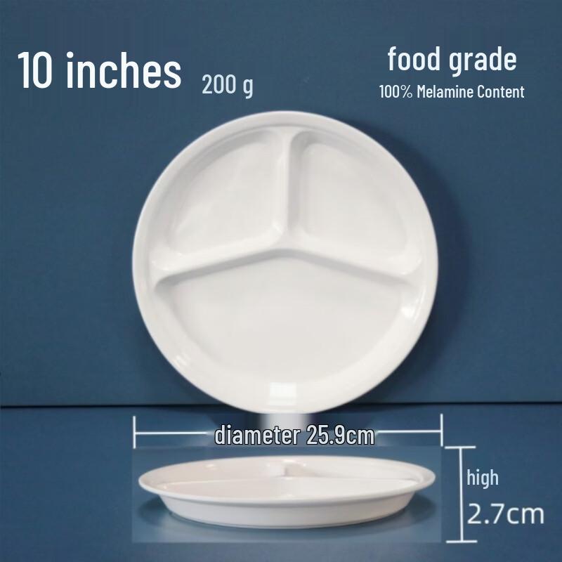 Yuzhou Melamine Food-Grade Sectioned Dining Tray