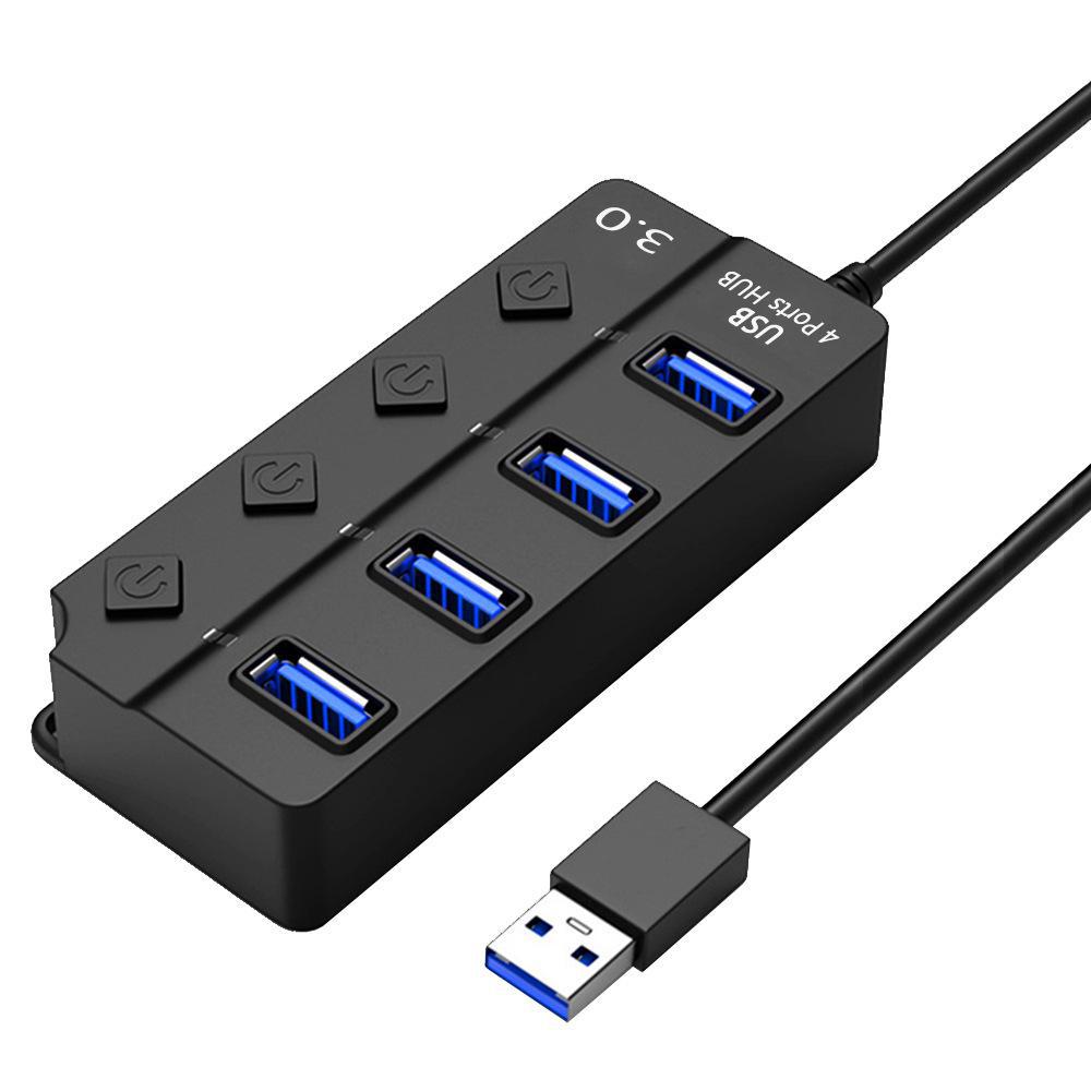 

USB 3.0 4-портовый концентратор с независимыми переключателями - многофункциональный разветвитель и удлинитель Bag