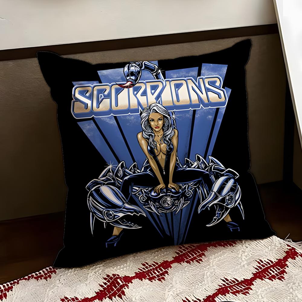 SScorpionsS Band Cushion Cover Reversible Soft Durable Pillow Cover Home  Car MultiScene Use for Daily Comfort