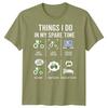 Things I Do In My Spare Time Tractors Hobby Unisexs Unisexs Graphic Tee