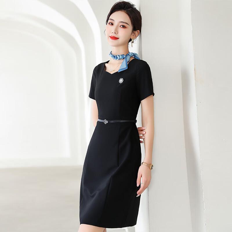 KASAYE Summer Professional Short Sleeve Dress