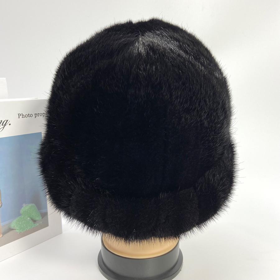 Domo Hat Women   Mink Fur Luxury Hat Panama Designer Fluffy Bucket Hat Winter Warm Snow Outdoor Mom Caps Genuine Fur Hat