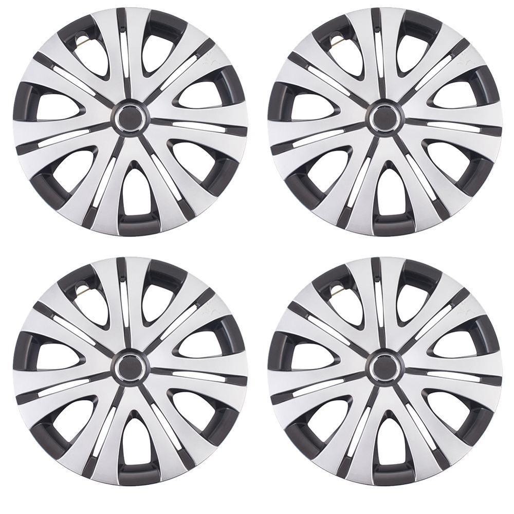 4pcs/set 16 inch Car Wheel Trims Covers, Car Wheel Center Cap Decorative Covers Fit Aluminum Alloy Rims Hub Caps